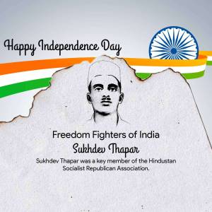 Happy Independence Day - Sukhdev Thapar Promotional Banner For Threads