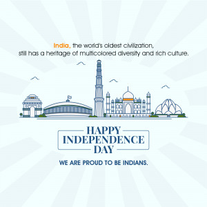 Happy Independence Day India Business Poster For Pinterest