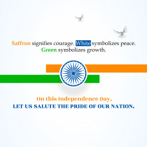 Indian Independence Day Greeting Image For Google Business Profile
