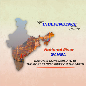 Happy Independence Day - National River Ganga Advertisement For Pinterest