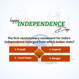 Happy Independence Day Quiz Promotional Banner For Threads