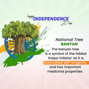 Independence Day & National Tree - Banyan Post For Pinterest