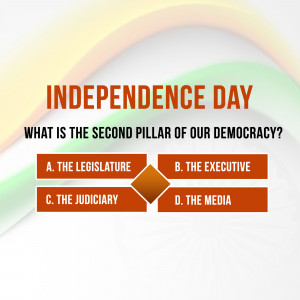 Independence Day Quiz: Pillars Of Democracy Business Poster For Threads