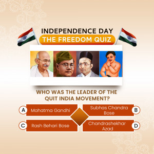 Independence Day Quiz: Quit India Movement Image For Threads