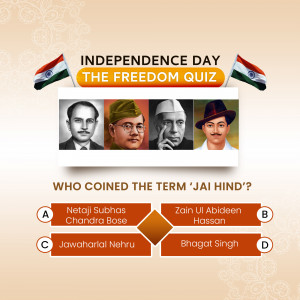Independence Day Quiz: Jai Hind Advertisement For Facebook