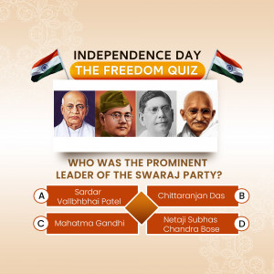 Independence Day Freedom Quiz Marketing Image For Google Business Profile