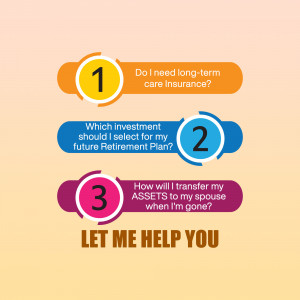 Infographic with three questions about retirement and estate planning.