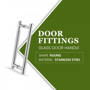 Stainless Steel Glass Door Handle Creative Design For Telegram