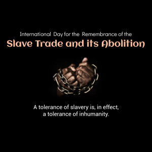 International Day For The Remembrance Of The Slave Trade And Its Abolition Banner For Instagram