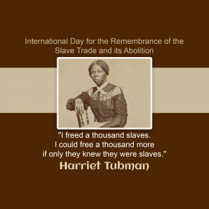 International Day For The Remembrance Of The Slave Trade And Its Abolition Branding Post For Telegram