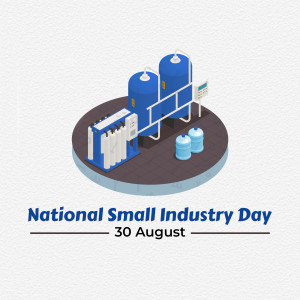 National Small Industry Day - Water Filtration System Poster For Google Business Profile