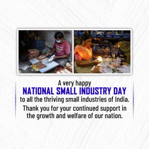 National Small Industry Day - India Image For Facebook