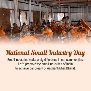 National Small Industry Day Celebration Promotional Banner For Instagram