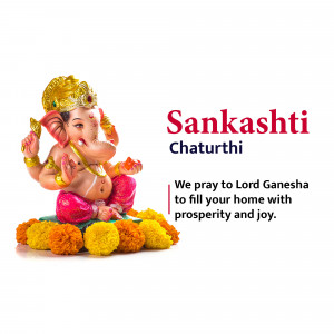 Sankashti Chaturthi Greetings Business Poster For WhatsApp