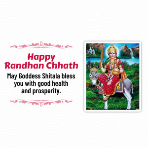 Happy Randhan Chhath Greeting Design For X