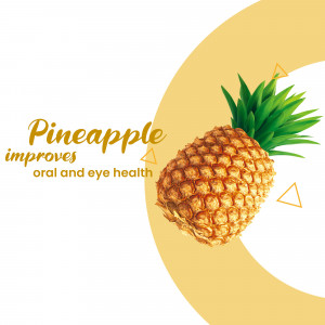 Pineapple For Oral And Eye Health Advertisement For Facebook