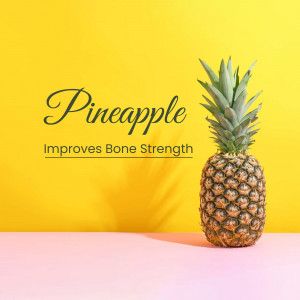 Pineapple: Boost Your Bone Health Creative Design For X