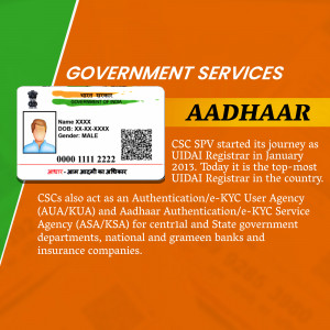 Aadhaar Card And Government Services Promotional Banner For Pinterest