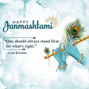 Happy Janmashtami Branding Post For Pinterest