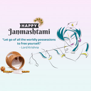 Happy Janmashtami Advertisement For Twitter