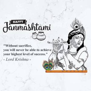 Happy Janmashtami Post For Telegram