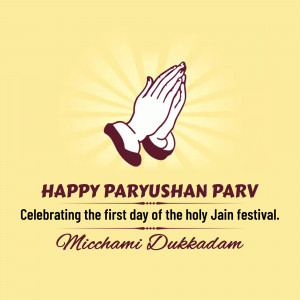 Happy Paryushan Parv - Micchami Dukkadam Graphic For Twitter