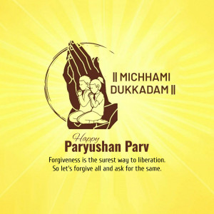Michhami Dukkadam - Happy Paryushan Parv Social Media Post For Google Business Profile