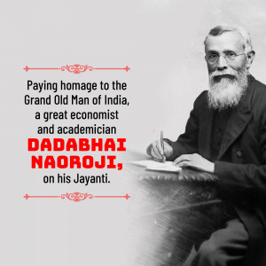 Dadabhai Naoroji Jayanti Poster For Facebook
