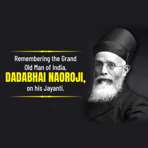 Remembering Dadabhai Naoroji Social Media Post For Pinterest