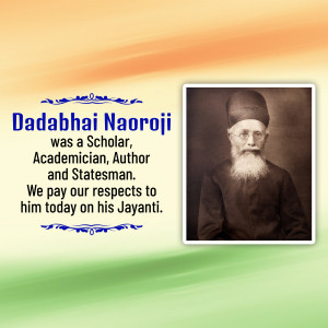 Dadabhai Naoroji Jayanti Artwork For WhatsApp