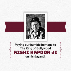 Rishi Kapoor Jayanti Tribute Image For Pinterest