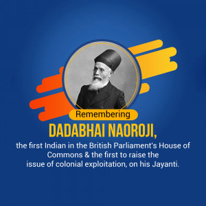 Remembering Dadabhai Naoroji Image For WhatsApp
