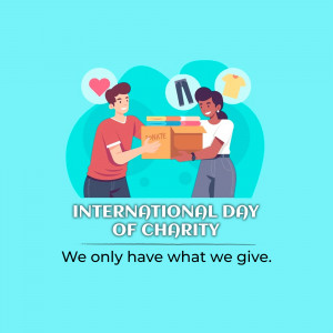 International Day Of Charity Illustration Design For Google Business Profile