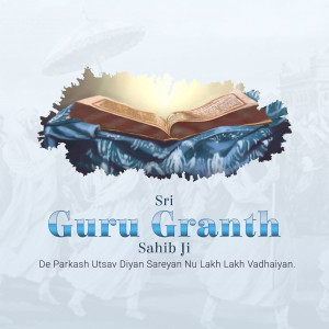 Sri Guru Granth Sahib Ji - Parkash Utsav Banner For Instagram