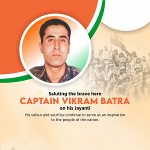 Captain Vikram Batra - Jayanti Post For Pinterest