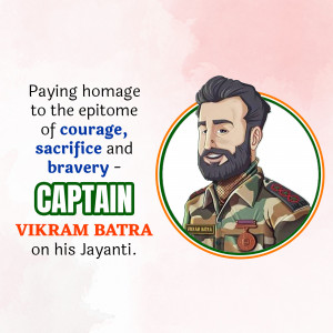 Captain Vikram Batra Jayanti Advertisement For Twitter