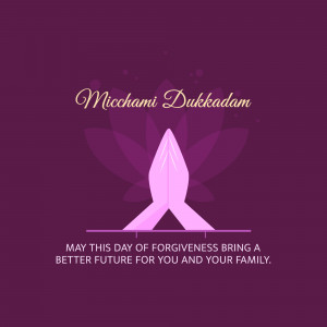 Micchami Dukkadam Forgiveness Greeting Social Media Post For X