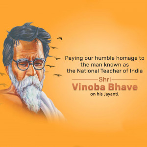 Vinoba Bhave Jayanti Post For Threads
