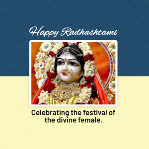 Happy Radhashtami Graphic For Pinterest
