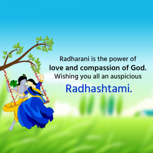 Radhashtami Greetings Artwork For Facebook