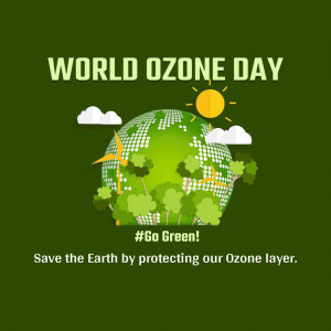 World Ozone Day - Save The Earth Advertisement For Instagram