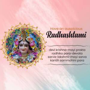 Happy Radhashtami Template For LinkedIn