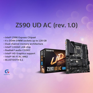 Gigabyte Z590 UD AC motherboard product image