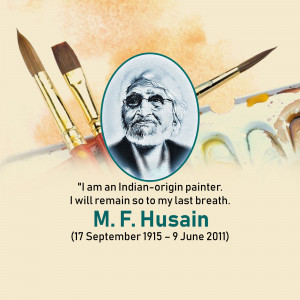 M.F. Husain - The Pioneer Of Modern Indian Art Creative Design For Instagram