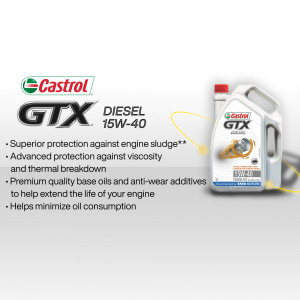 Castrol GTX Diesel 15W-40 Engine Oil Advertisement For WhatsApp