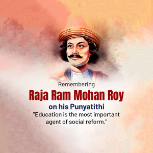 Raja Ram Mohan Roy Punyathithi Branding Post For X