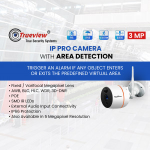 Trueview IP Pro Camera with area detection feature
