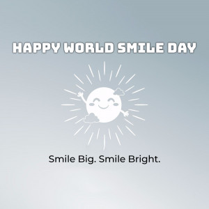 Happy World Smile Day Template For WhatsApp