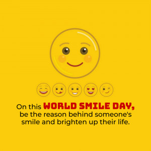 World Smile Day Greeting Marketing Image For Google Business Profile