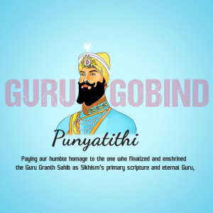Guru Gobind Punyatithi Flyer For WhatsApp